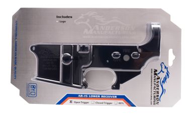 AM-15 Elite Stripped Lower Receiver, Open [Retail Packaged]