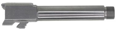 Barrel, Glock 19, Threaded 1/2-28, Gen 3, 9mm, 416R Stainless Steel, Polished