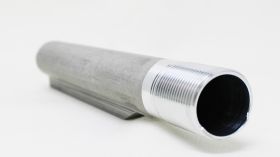 AR-15 Buffer Tube - Carbine Length, Raw Aluminum ****Part is Raw Aluminum color may vary from photo******