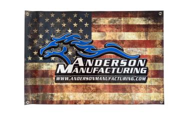 Vinyl Anderson Manufacturing Banner, 2 feet tall 3 feet wide
