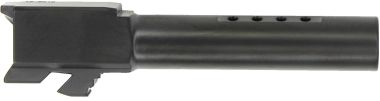 Barrel, Glock 19, Ported Crown Cut, Gen 3, 9mm, 416R Stainless Steel, DLC