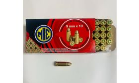 9mm Luger, Brass Cased - MKE - 500 Rounds