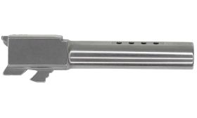 Barrel, Glock 19, Ported Crown Cut, Gen 3, 9mm, 416R Stainless Steel, Polished