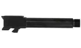 Barrel, Glock 19, Threaded 1/2-28, Gen 3, 9mm, 416R Stainless Steel, DLC